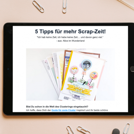 Janna Werner Papiersalat Scrapbooking Tipps und Tricks Newsletter