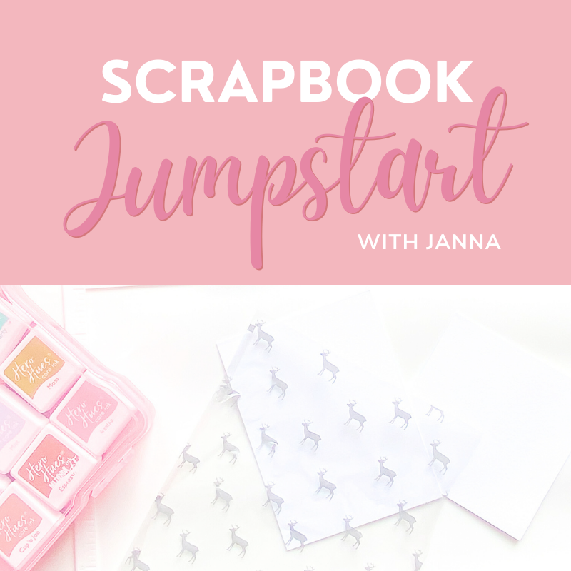 Scrapbook Jumpstart - neuer Online Kurs mit kreativen Techniken und Projekten - Janna Werner auf Big Picture Classes - Scrapbooking 
