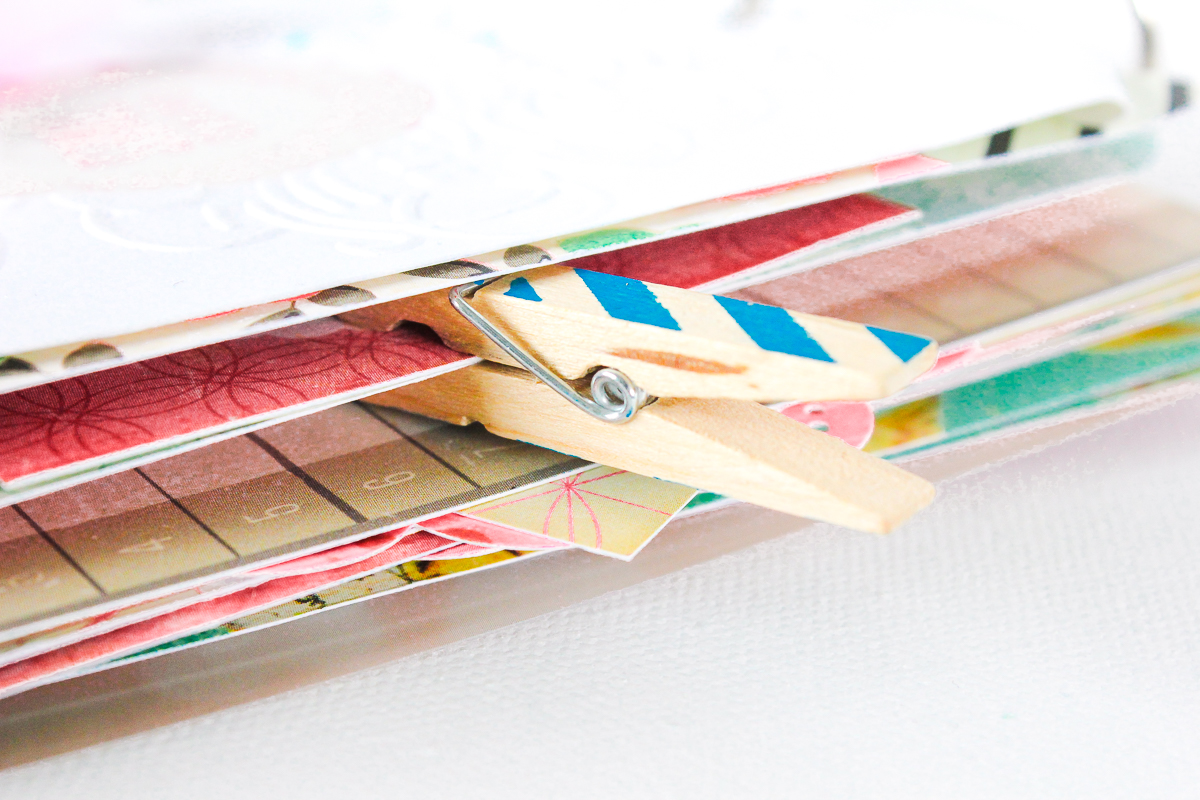 Mini Album mit Bindering - Janna Werner - oapiersalat kreativ:werkstatt